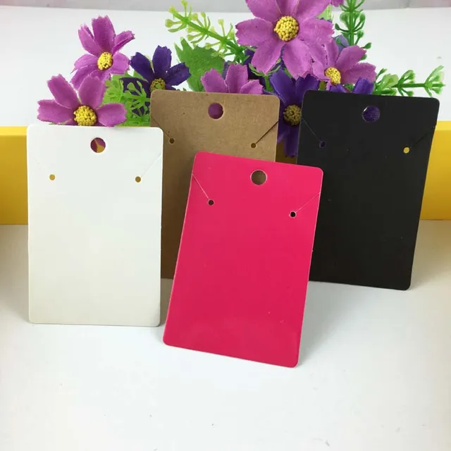 200pcs Lot Earring Cards Blank Jewelry Kraft Paper 200pcs Lot Earring Cards Blank Jewelry Kraft Paper Display Card Vintage Clic