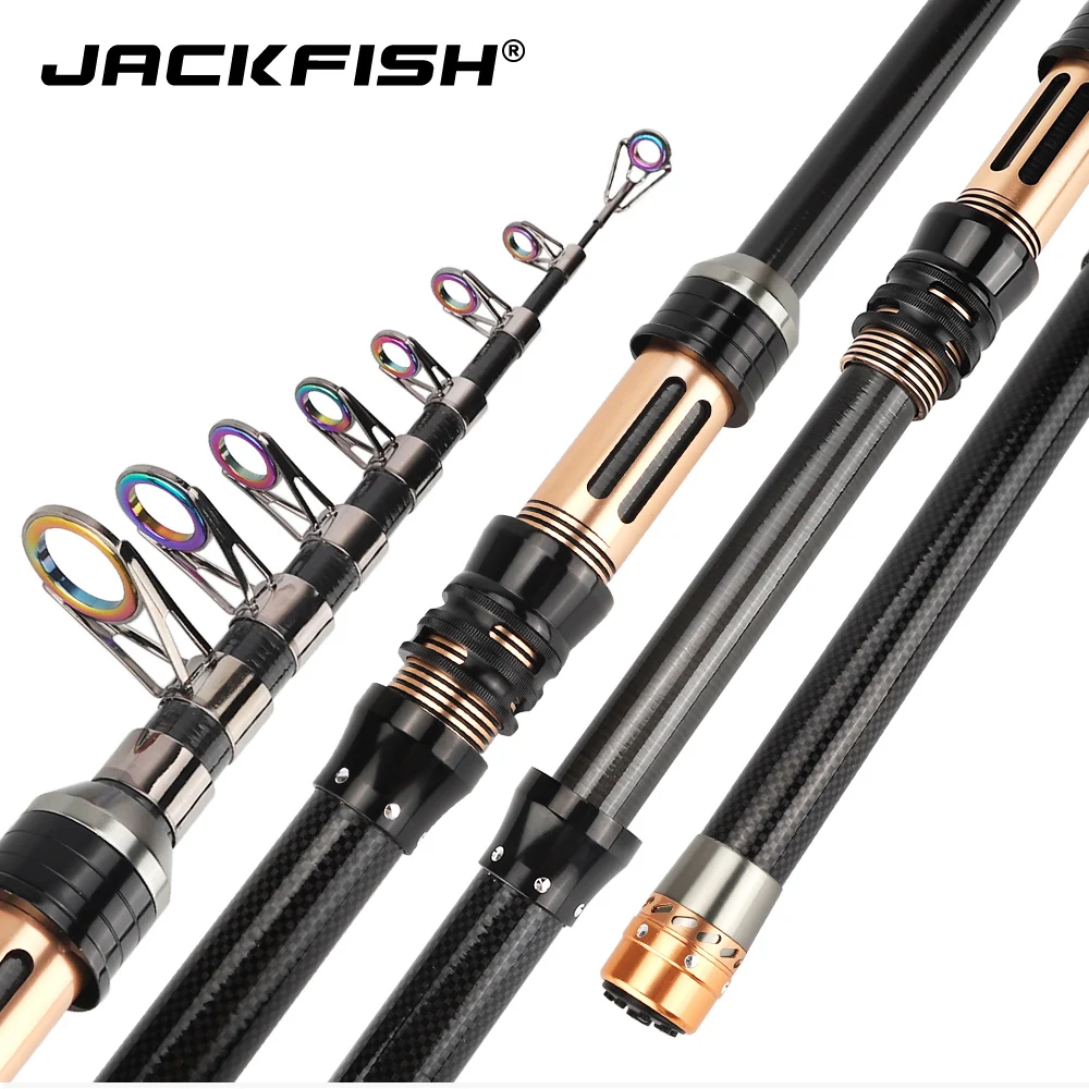 JACKFISH телескопическая удочка 1 8 3 0 м короткие морские удочки телескопические из 99%