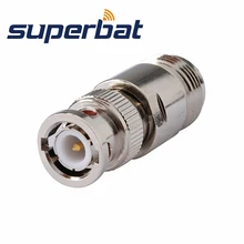 Superbat радиочастотные коаксиальные разъемы N-BNC адаптер N Женский Разъем BNC штекер прямой