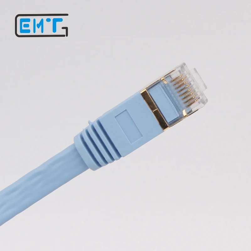 Cat 7 RJ45 экранированный Чистый медный LAN сетевой Ethernet Кабель Интернет шнур синий 3