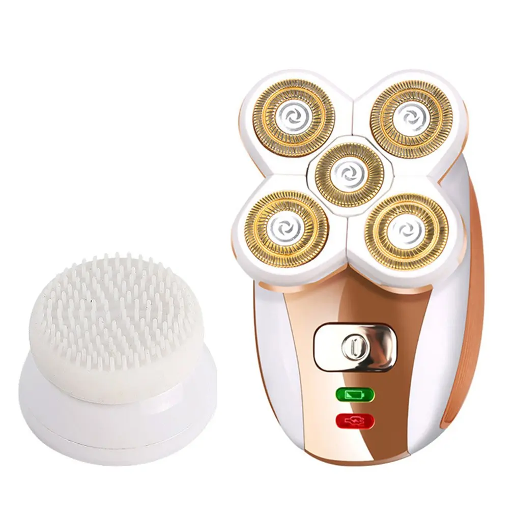 2 Для Sonax Pro Lady бритье Usb зарядка с пятью головками плавучий удаление волос Бритье стрижка кисть для чистки лица - Цвет: 2