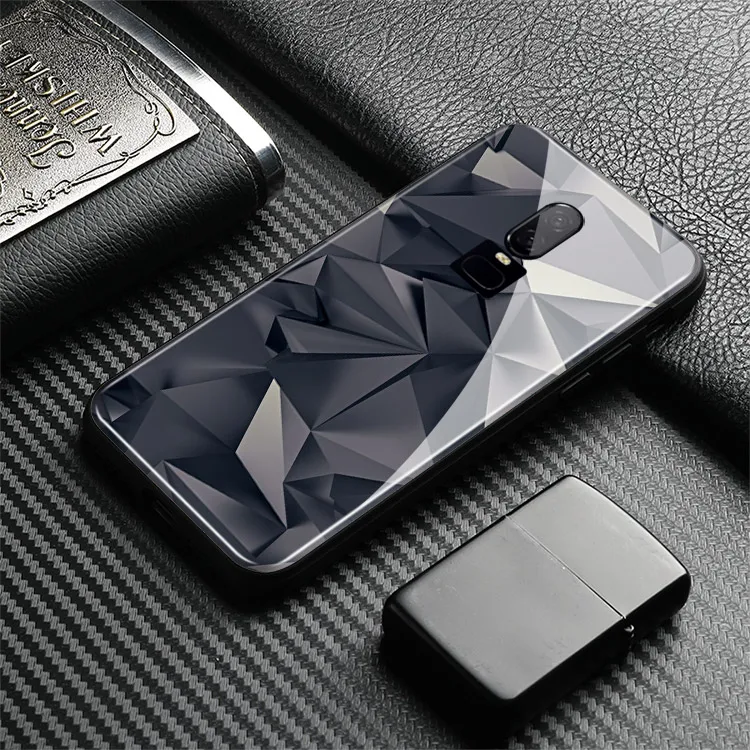 Роскошный абстрактный графитовый кристалл роскошный One Plus 1+ 6T Мягкий силиконовый чехол из закаленного стекла для телефона чехол для OnePlus 6 6T 7T 7 Pro