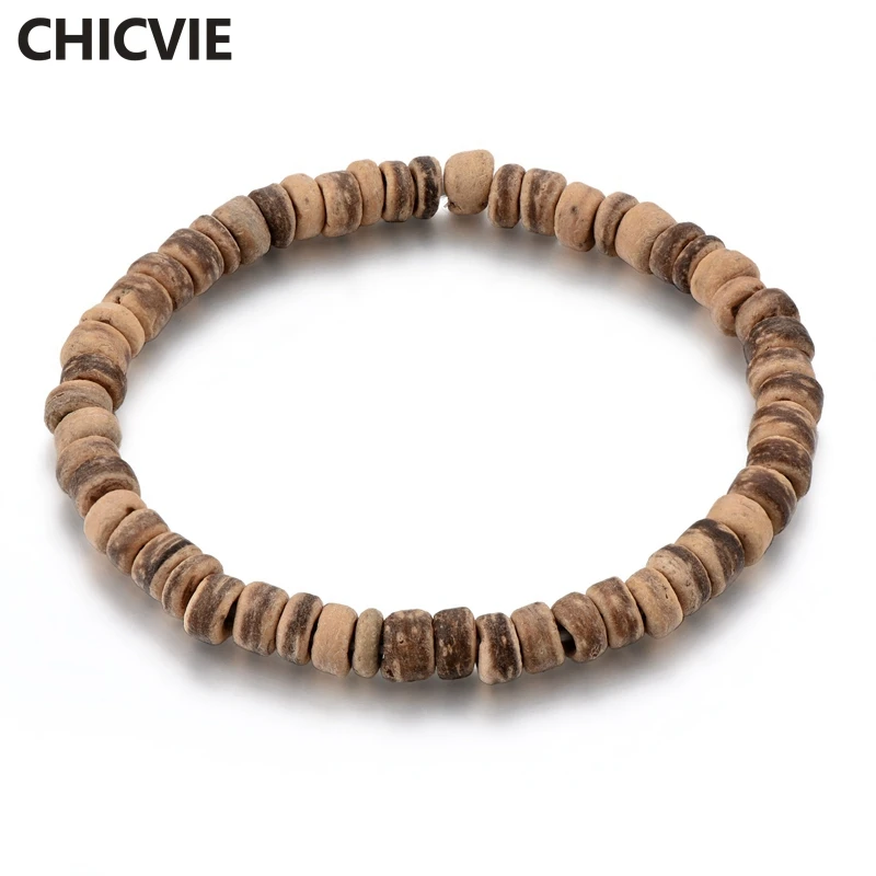 

CHICVIE Dropshipping Brown Charm Men Handmade Bracelet Bangles Natural Stone Bead For Women Bohemian Jewelry Bracelets SBR190016