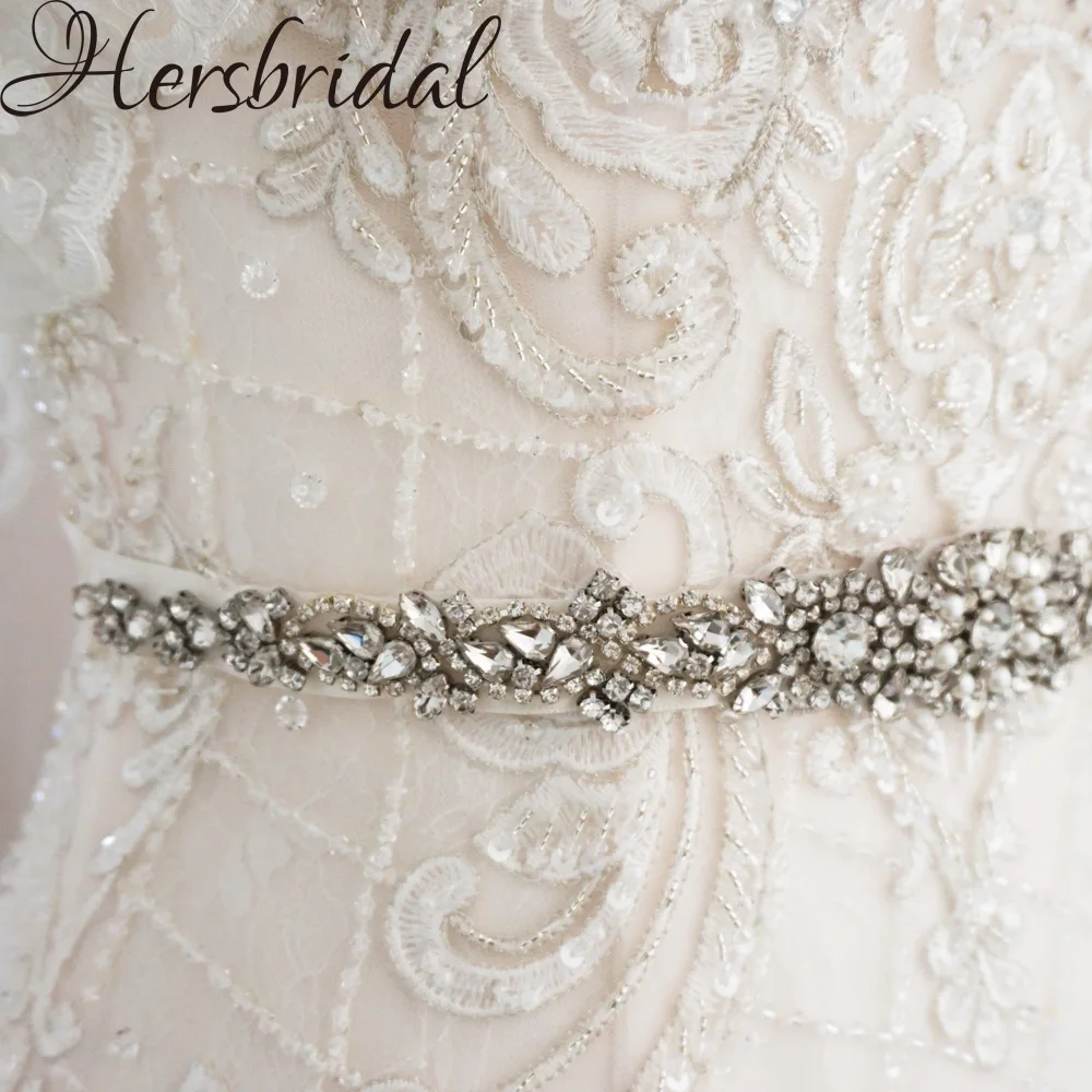 Luxury Crystal Bridal Belt Handmade Rhinestone And Pearls Wedding Sash Belt For Dresses Bridesmaid Accessories