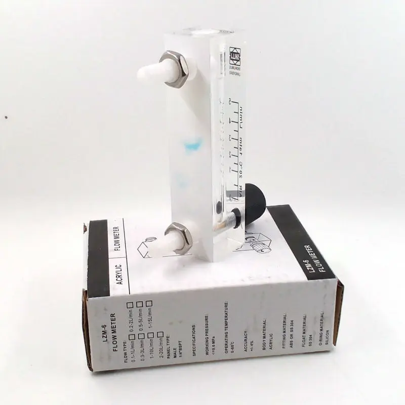 Air Oxygen Gas flow meter flowmeter caudalimetro counter flow indicator O2 oxigen gas meter flow device switch 0-5Lmin 2