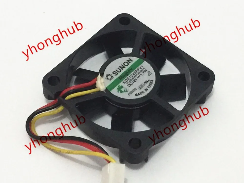 

SUNON KDE1245PFV1 11.MS.B1524.AF.GN.X DC 12V 1.7W 45x45x10mm Server Cooler Fan 3-Wire