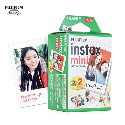 Подлинная пленка fujifilm Instax Mini белая фотобумага фотоальбом мгновенная печать для Fujifilm Instax Mini 7 s/8/25/90/9 - Цвет: 20 PCS