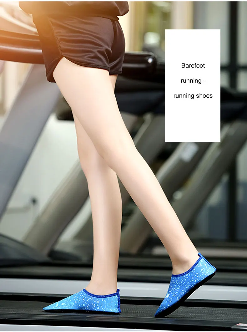1 (51)Woman Barefoot Skin Sock Striped Shoes Beach Pool Water Socks GYM Aqua Beach Swim Slipper On Surf Aqua Wade Shoes