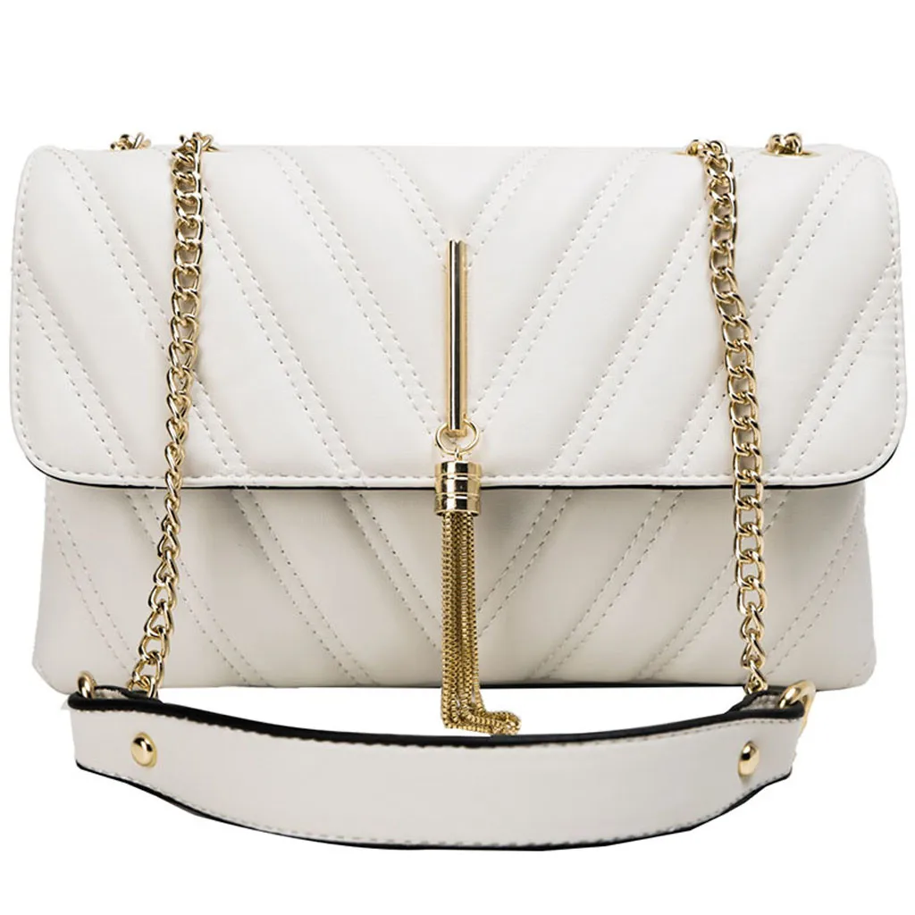 Роскошные сумки в руку, Для женщин Сумки sac основная femme модные женские туфли в стиле ретро в мелкую полоску кожаная сумка с цепочкой и кисточкой, сумка через плечо, на плечо, сумки# 4gh