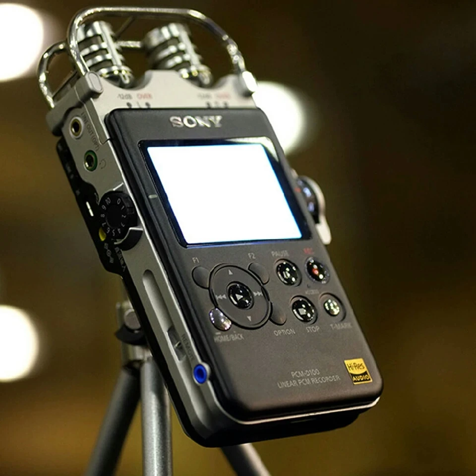Б/у Sony PCM D100 Портативный Аудио/диктофон с высоким разрешением 100% хорошо