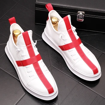 

Stephoes 2020 Luxury Brand Men Spring Autumn High Top Shoes Male Youth Thick Bottom Ankle Boots Men Hip Hop Leisure Sneakers