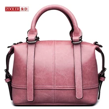 ZOOLER New 2016 arrival Genuine leather handbags woman fashion bags top quality mini-bags classic black crossbody bags#D-2350