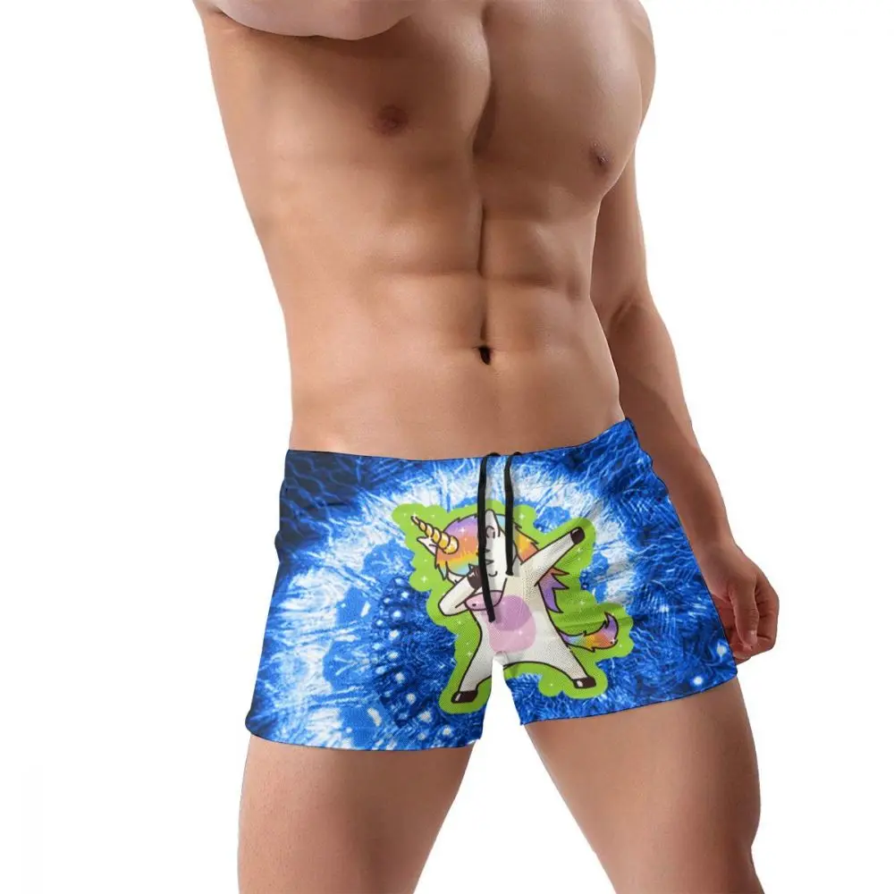 Вытирая Санта Dab единорог с рождественским узором 3D печати Speedo мужские купальные