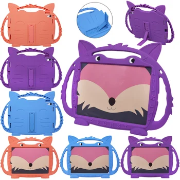 

Kids Children Shockproof Case For iPad Pro 11 2018 A1980 A2013 A1934 A1979 Case Cartoon Fox Safe Silicon Tablet Protect Cover