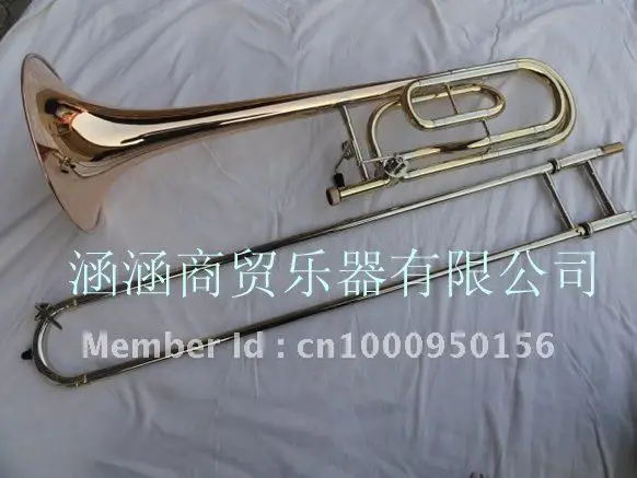 

Custom YBL-421G Sandhi Tenor Trombone 85 Alloy Copper Speaker Plated Trombon Tuba corno frances doble YBL-421G