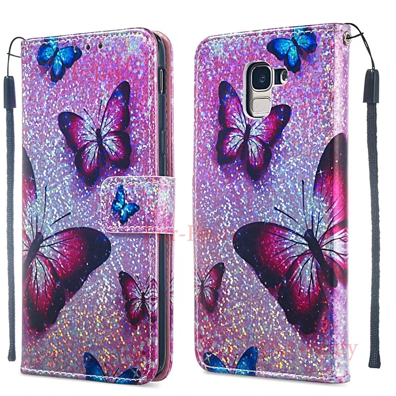 Чехол для Etui Samsung Galaxy J6 Plus женский/DS кожаный кошелек с пандой флип-чехол J 6 J610F J610FN/DS
