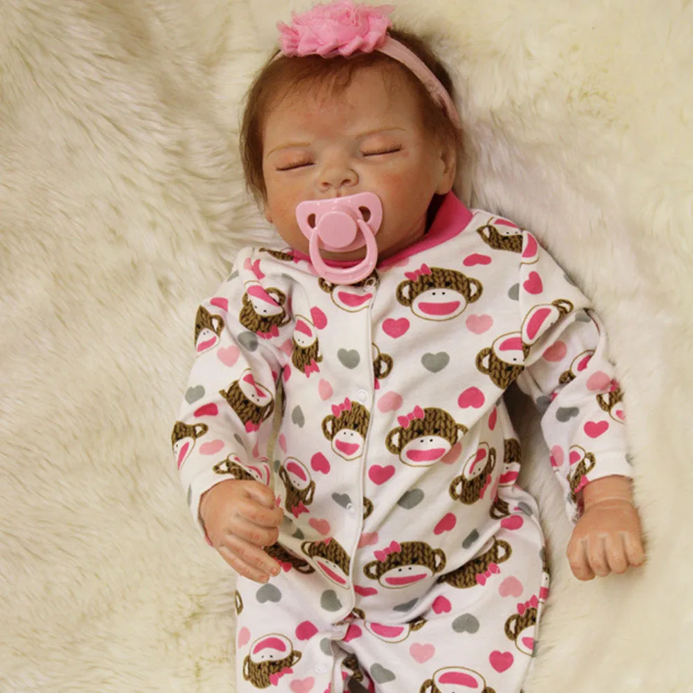 Бразилия Bebe Reborn куклы 2" 55 см мягкий винил силиконовый Reborn baby doll Девочки игрушки Boneca для детей подарок на день рождения