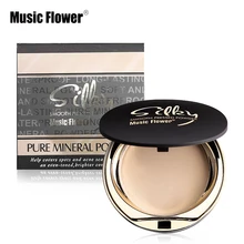 Музыка цветок Сказочный Гладкий прессованная пудра Макияж лица Maquiagem Batom Косметика Макияж натуральный минеральный палитра отделка кожи