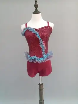 

Children's Adult Sequins Ballet Jazz Dance Skirts Dynamic Performance Clothing Veil Performance Costume two-piece