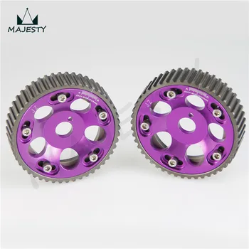 

Adjustable Cam Gears Pulley KIT Alloy Timing Gear FOR TOYOTA Supra 1JZ 2JZ CAM PULLEY PULLYS GEARS 2PCS purple