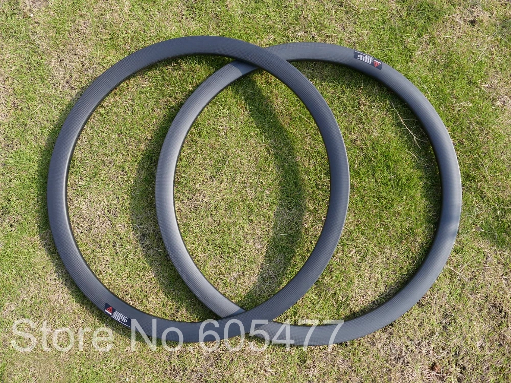 

Toray Carbon Glossy / Matt Clincher Rim 24mm Full Carbon Road Bike Rims 20.5/23/25mm Width
