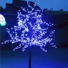 1.5 метров 576led синий/белый/розовый/зеленый/красный/желтый Рождество Крытый cherry blossom огни рождественской елки