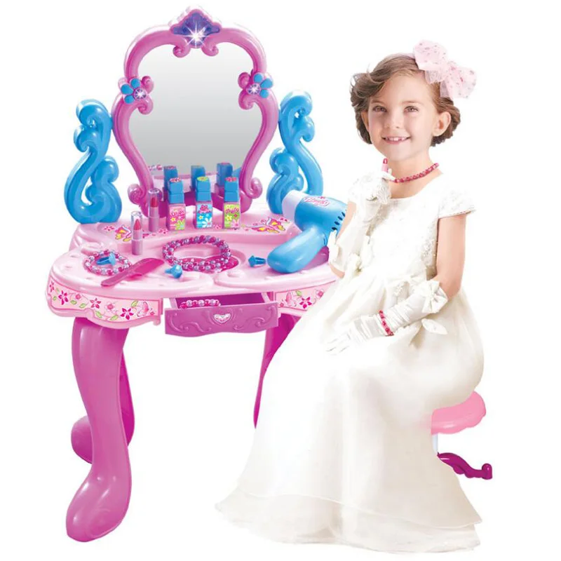 New simulation pretend play children s little princess educational toys girls dresser set gift toys
