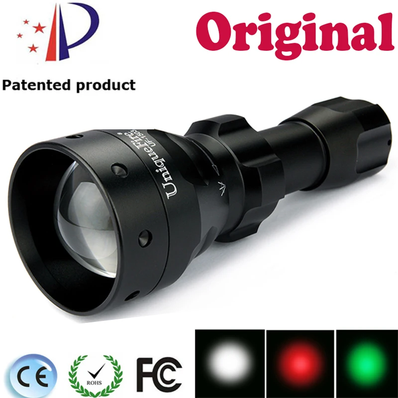 

UniqueFire 1503 3 Modes XP-E LED 50mm Aspheric Zoomable Lens High Power Led Torch Waterproof