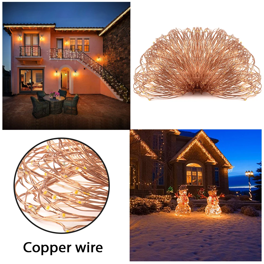 CHIZAO LED Copper Wire Fairy String Lights Battery Power Remote control Waterproof 50 LED chip for holiday Christmas decoration CHIZAO LED Copper Wire Fairy String Lights Battery Power Remote control Waterproof 50 LED chip for holiday Christmas decoration