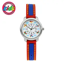 JACQUES FAREL Kids Children watches fashion cute simple waterproof Quartz Wristwatches fly red clock