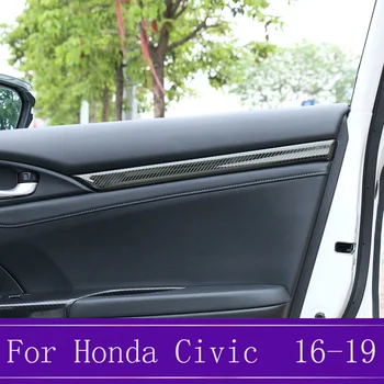 

Fit For Honda Civic 10th Generation Stainless Steel Inner Door Trim Strip Car Body Styling Cover Decoration 2016 2017 2018 2019