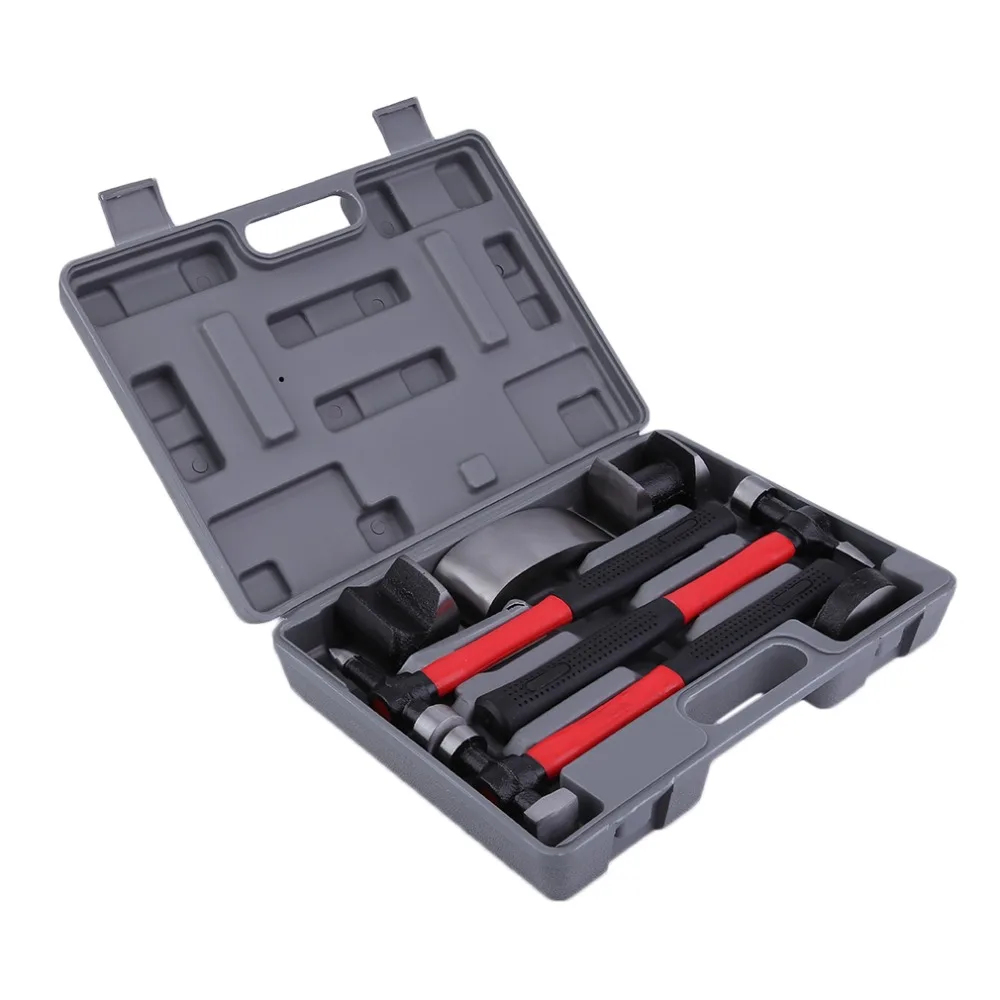 Multifunctional 7pcs Auto Car Vehicles Body Fender Hammer Repair Kit