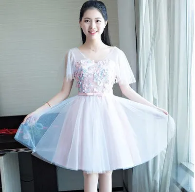 Сексуальное короткое женское вечернее платье, тонкое цветочное свадебное платье для подружки невесты, элегантные платья для выступлений на сцене, платья для девушек на выпускной, Cheongsam Qipao