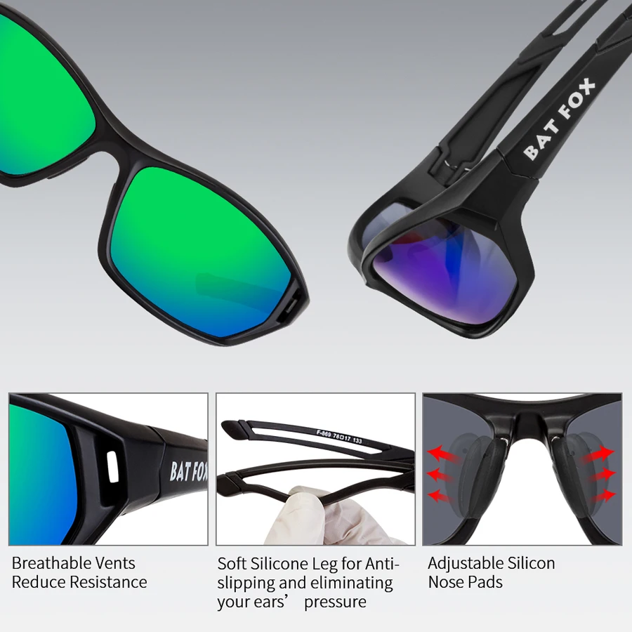 BATFOX, поляризационные велосипедные очки, велосипедные солнцезащитные очки, MTB, велосипедные очки, велосипедные солнцезащитные очки, защита для езды, спортивные очки