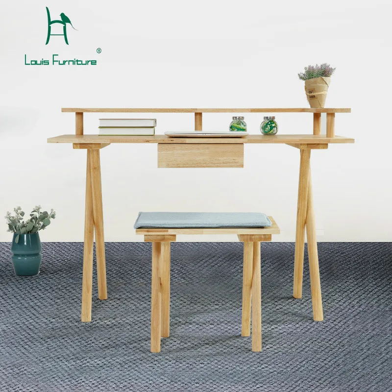 Louis Fashion Computer Desks Nordic Modern Simplified Japanese Solid