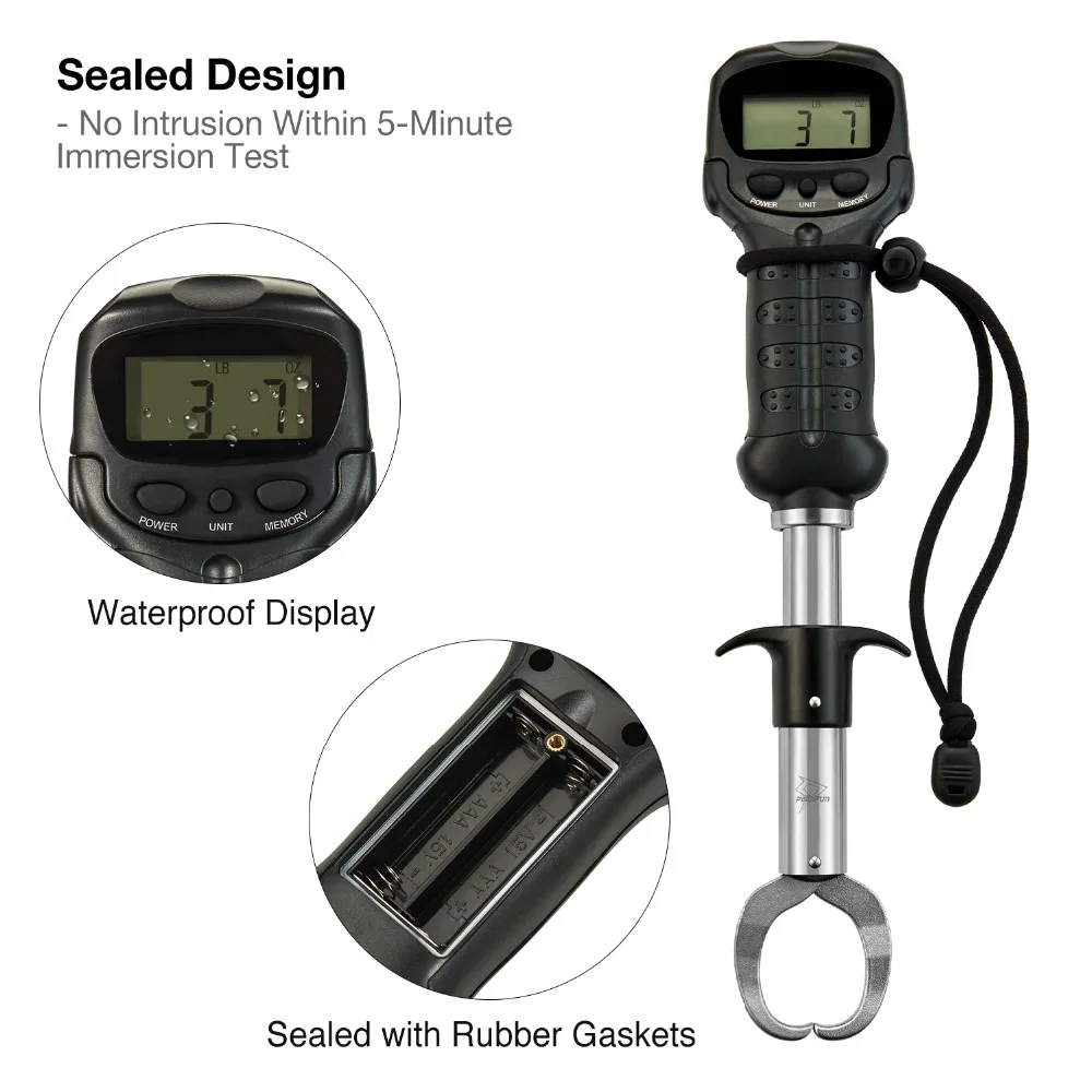 Gripper sem Bateria à Prova Escala de Aço Piscifun Eletrônico Peixe Dwaterproof Água Digital Inoxidável Grabber Titular Controle Alicates 6 Esporte e Lazer