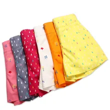 Летние повседневные хлопковые шорты ярких цветов с геометрическим принтом для девочек и подростков от 4 до 14 лет модные короткие штаны для девочек