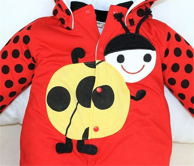 Cotton-padded Baby's Romper Ladybug and Cows Boy Girl Jumpsuit Winter Infant Clothing Overalls for children CL0433 (11)