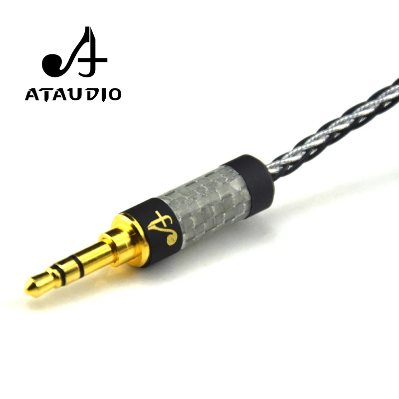 Высококачественный посеребренный аудиокабель ATAUDIO Hifi 3 5 мм со штекером на штекер
