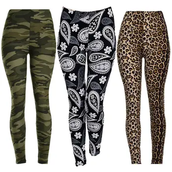 

New Women Ladies Fashion Casual Comfy Leggings Multicolor Fitness High Waist Sport Jogging Leggings Trousers