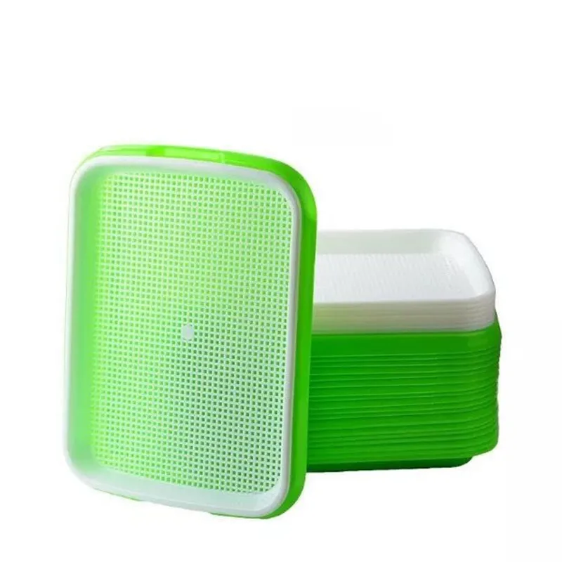 

Plastic Soilless Hydroponics System To Grow Seedling Tray Sprout Plate Nursery Pot Box Vegetable Seedling Plant Pot Nursery Tray