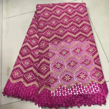 

2019 wholesale African lace fabric high quality lace 3D flower lace fabric beautiful applique stone lace Nigerian wedding dress