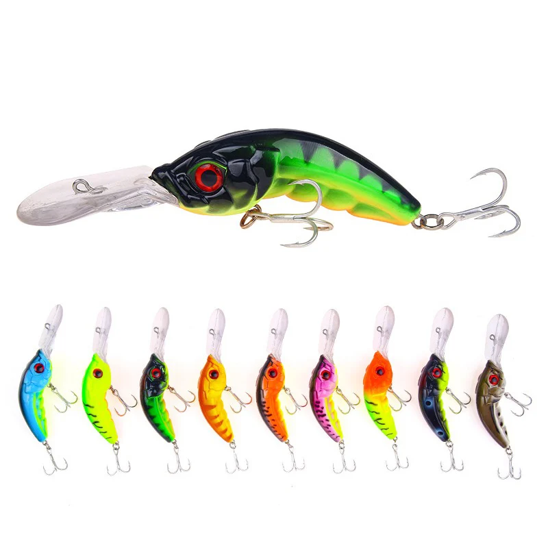 1Pcs 100mm/13.4g Long Lip Minnow Fishing Lure Aritificial Wobblers