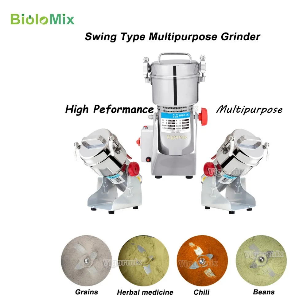 700G Swing Type Electric Grains Herbal Cereals Dry Food Grinder Flour Powder Machine Miller Crusher Grinding Machine-4