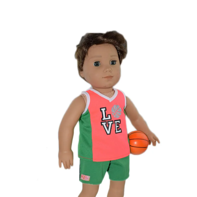 Logan's Basketball Clothes Wear Fit 18 inch american doll,Children best