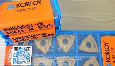 

2PCS NEW in box KOR+ WNMG080404-HM NC3020 WNMG431-HM Carbide Inserts 10PCS/Box
