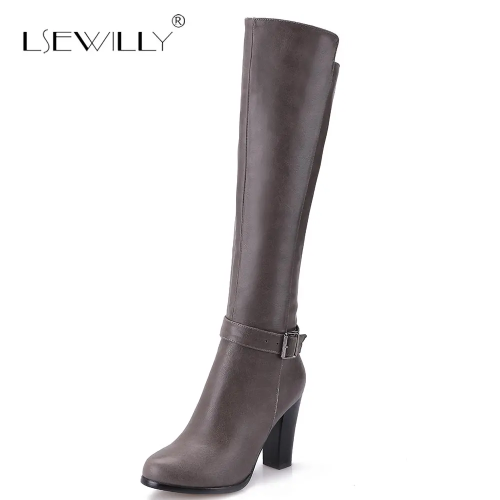 

Lsewilly 2018 dropship plus size 34- 43 wholesale high heel Women Shoes Woman riding boots fashion leisure knee-high boots S656