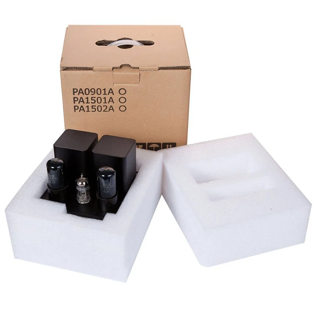 APPJ PA1502A 6N4+6P6PX2 Class A Tube Headphone Amplifier Black/Silver Free Shipping By EMS/FedEx/DHL