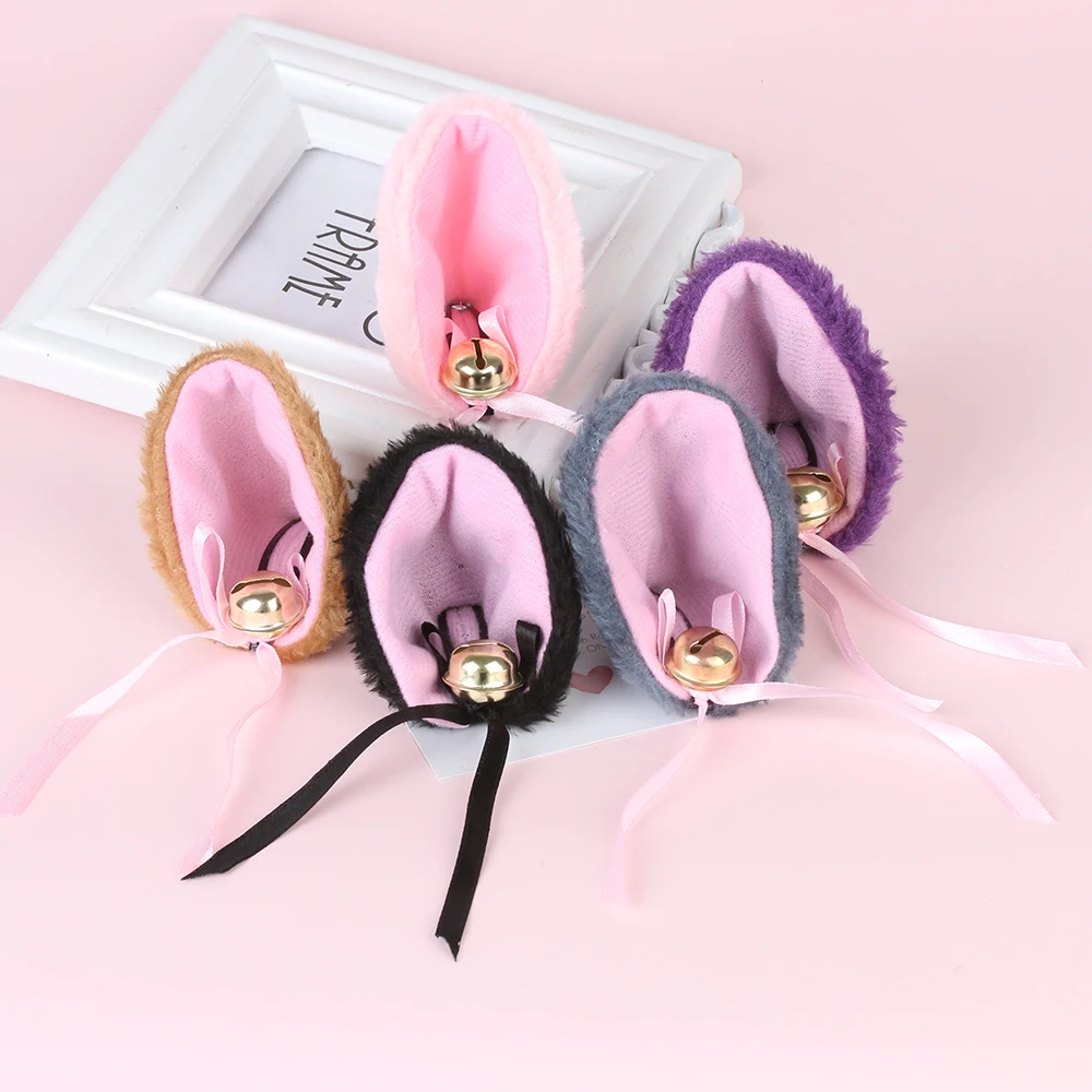 

2PC Cosplay Cute Cat Hair Clip Women Halloween Party Costume Ears Bell Hairpins Headwear Ball Novel Hair Accessories
