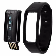 Умный Браслет MK020 Bluetooth OLED Сенсорный Экран Сердечного ритма Трек часы с USB Разъемом для IOS Android Смартфон Вибрации ТПУ